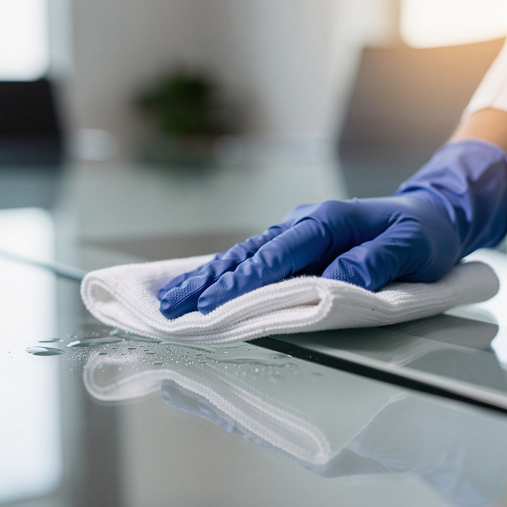 Veteran Owned Cleaning team providing professional commercial janitorial services for a San Diego office